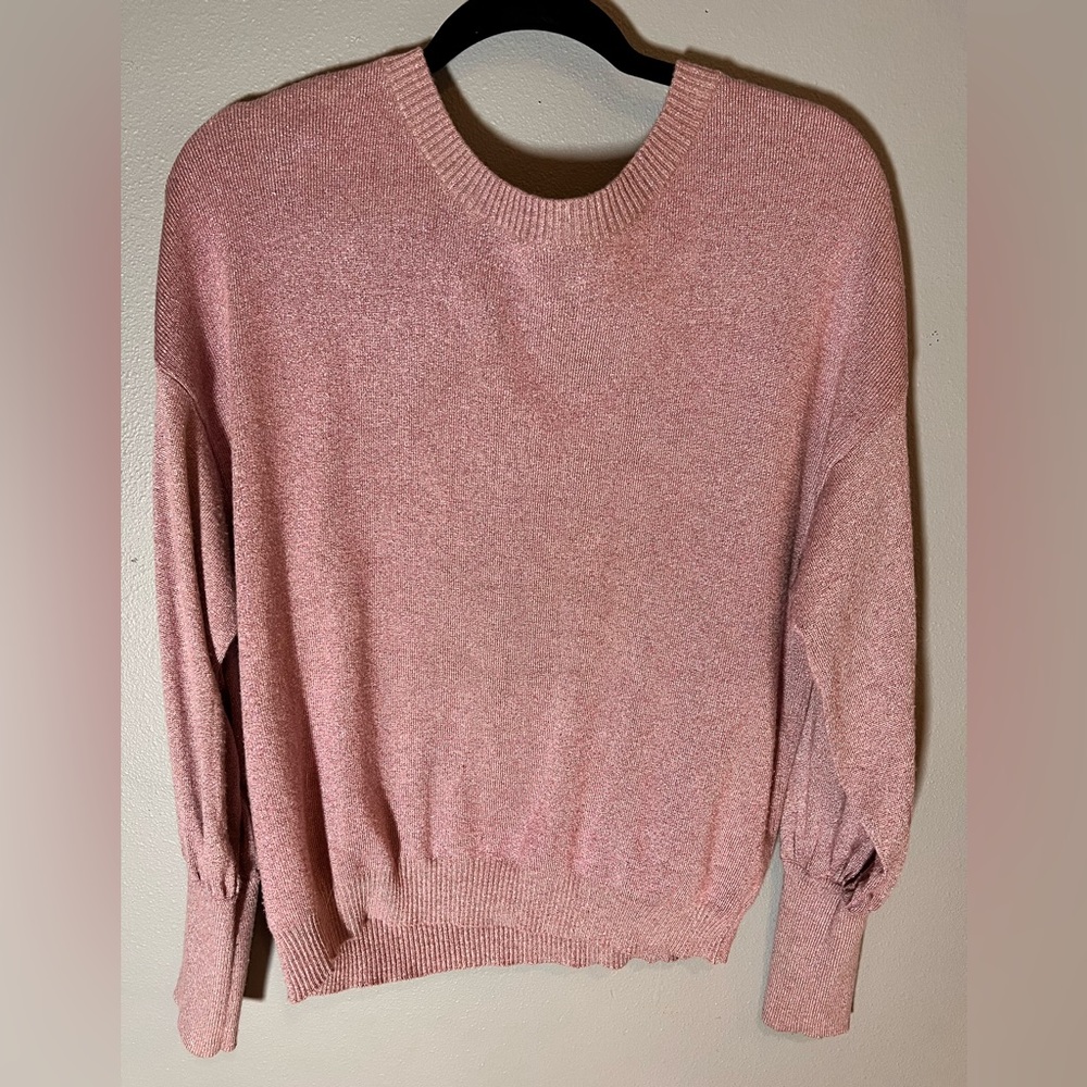 Blue Lemon Lilac/Pink Sparkle Sweater Sz S